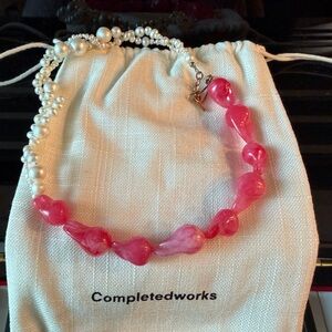 Completed Works Pink and White Necklace